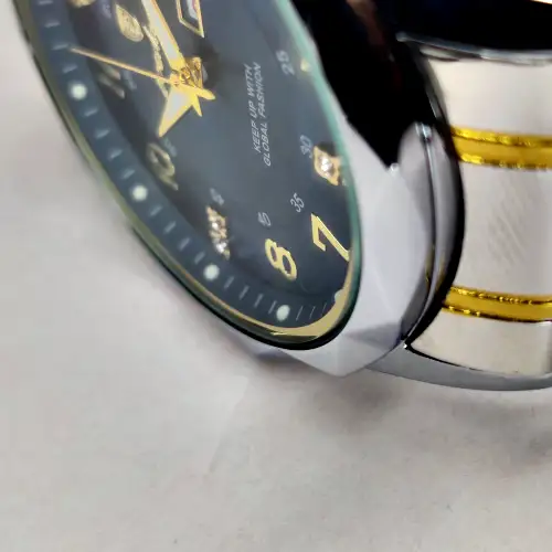 POEDAGAR 615 Watch (123 Version) - Gold Blue Silver Ring - Image 2