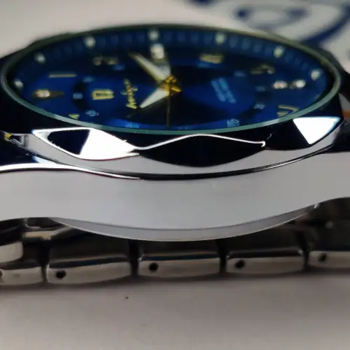 POEDAGAR 615 Watch (123 Version) - Gold Blue Silver Ring - Image 3