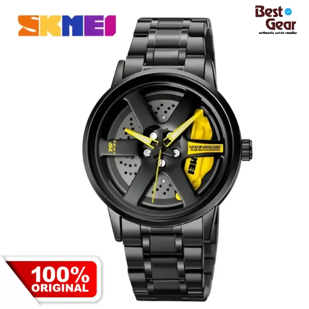 SKMEI 1787 - Wheels Rolling (Yellow)