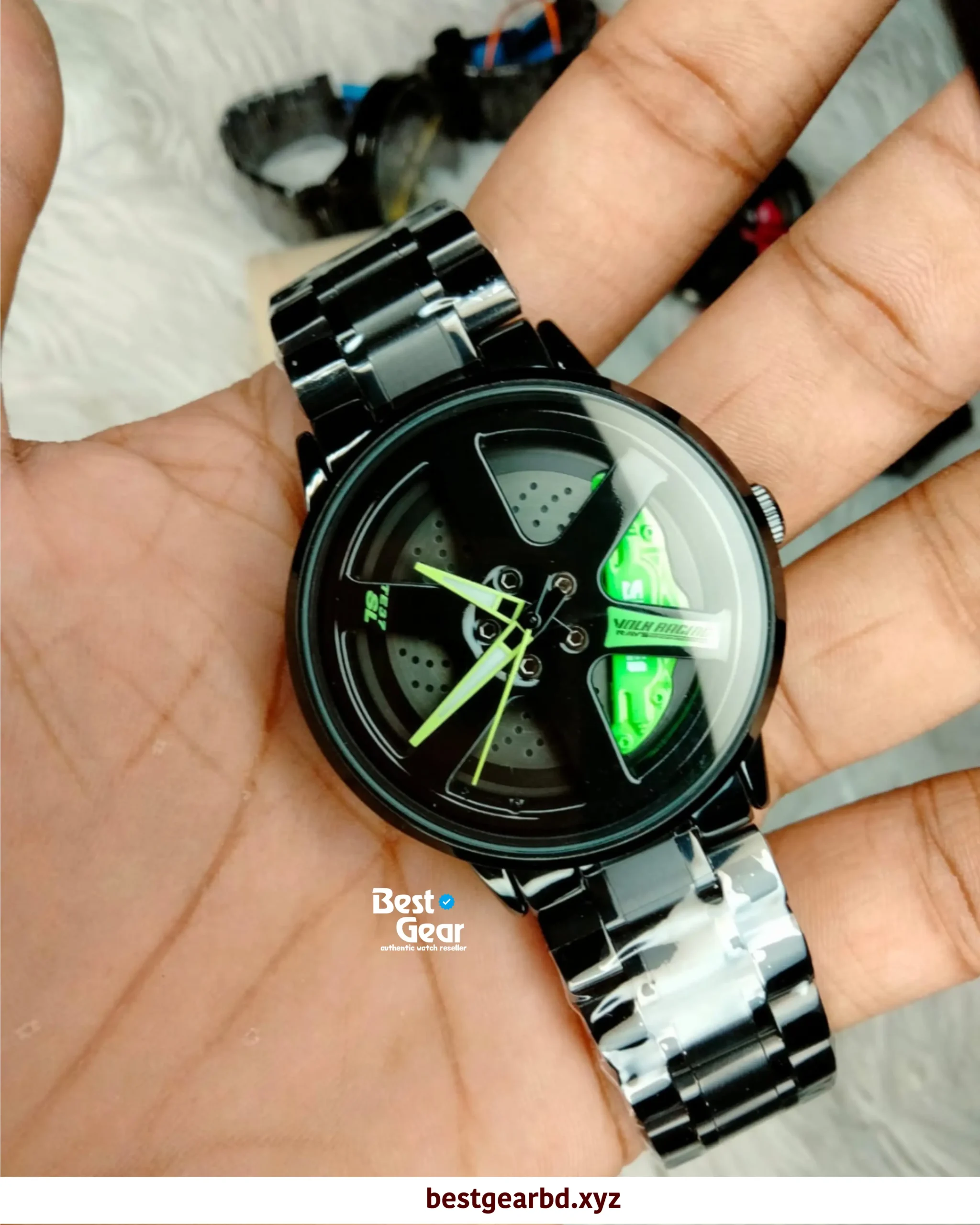 SKMEI 1787 - Wheels Rolling (Green) - Image 2