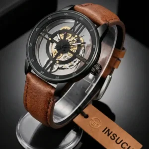 INSUCH Leather Watch - Cream Caramel