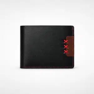 Signature Magnetic Leather Wallet Black