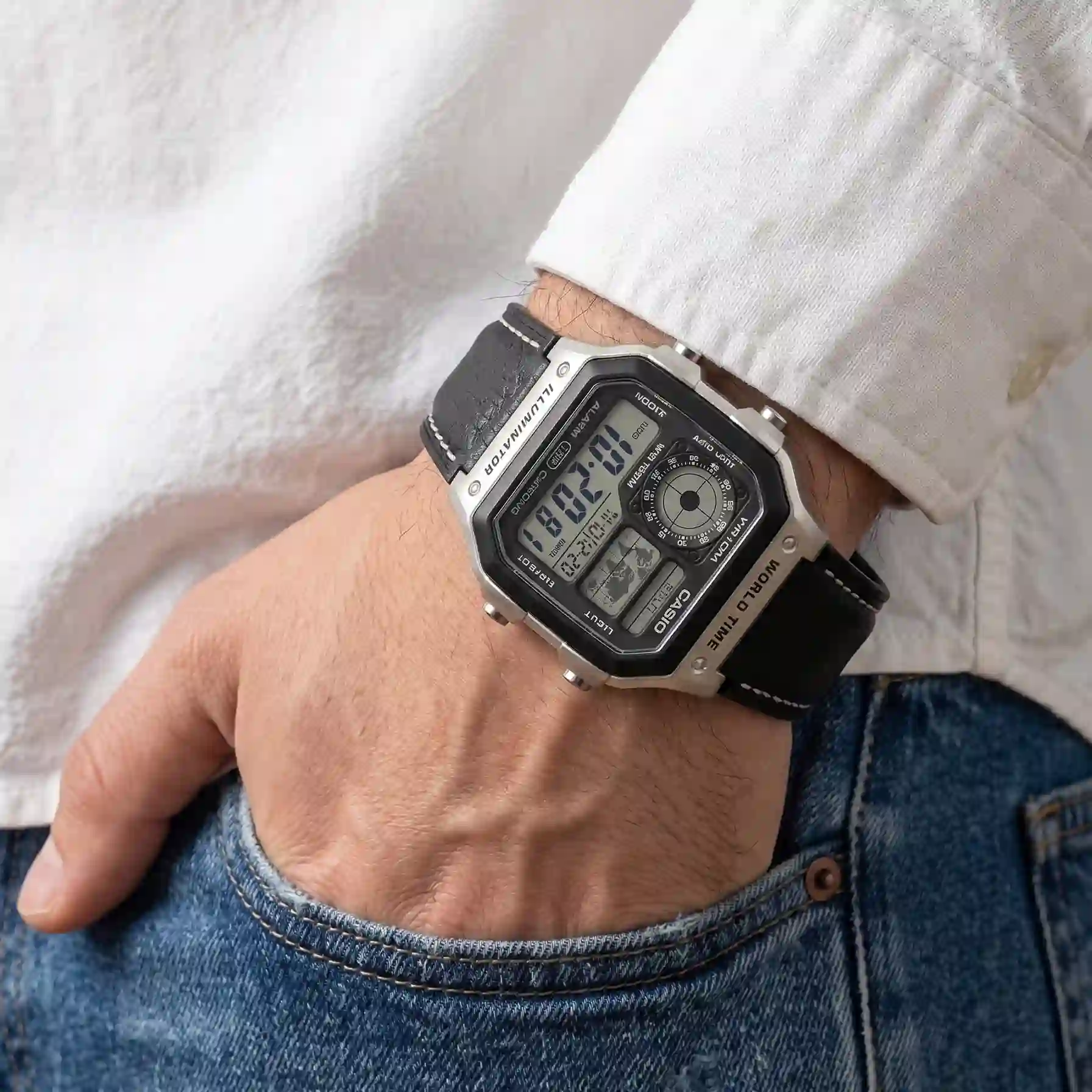 CASIO AE-1200WHL-5AV - Silver Brown - Image 2