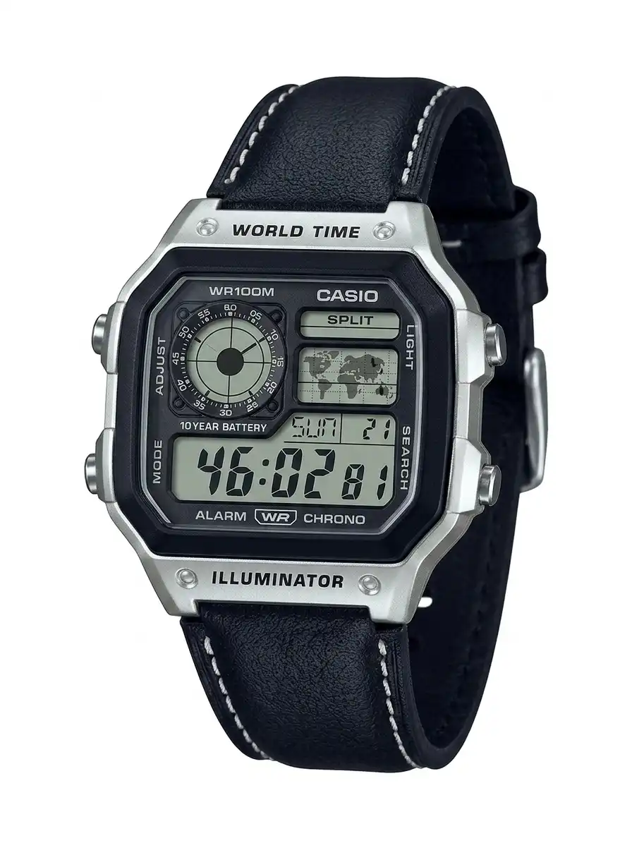 CASIO AE-1200WHL-5AV - Silver Black - Image 4