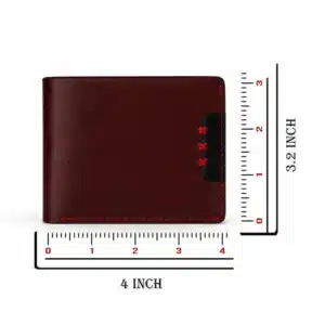 Signature Magnetic Leather Wallet Chocolate